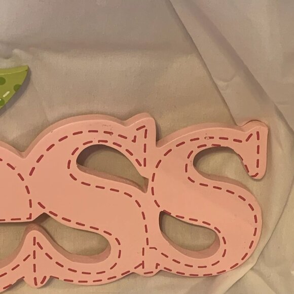 PRINCESS - Pink Sign Word Art Wooden Wall Hanging Room Decor - Picture 10 of 10